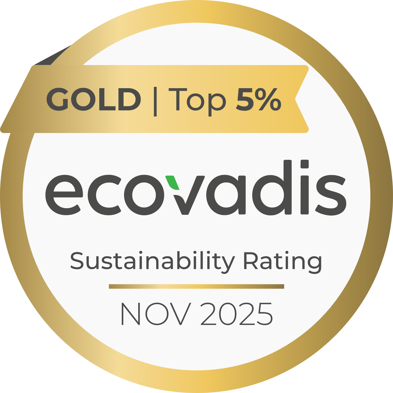 EcoVadis Gold Medal